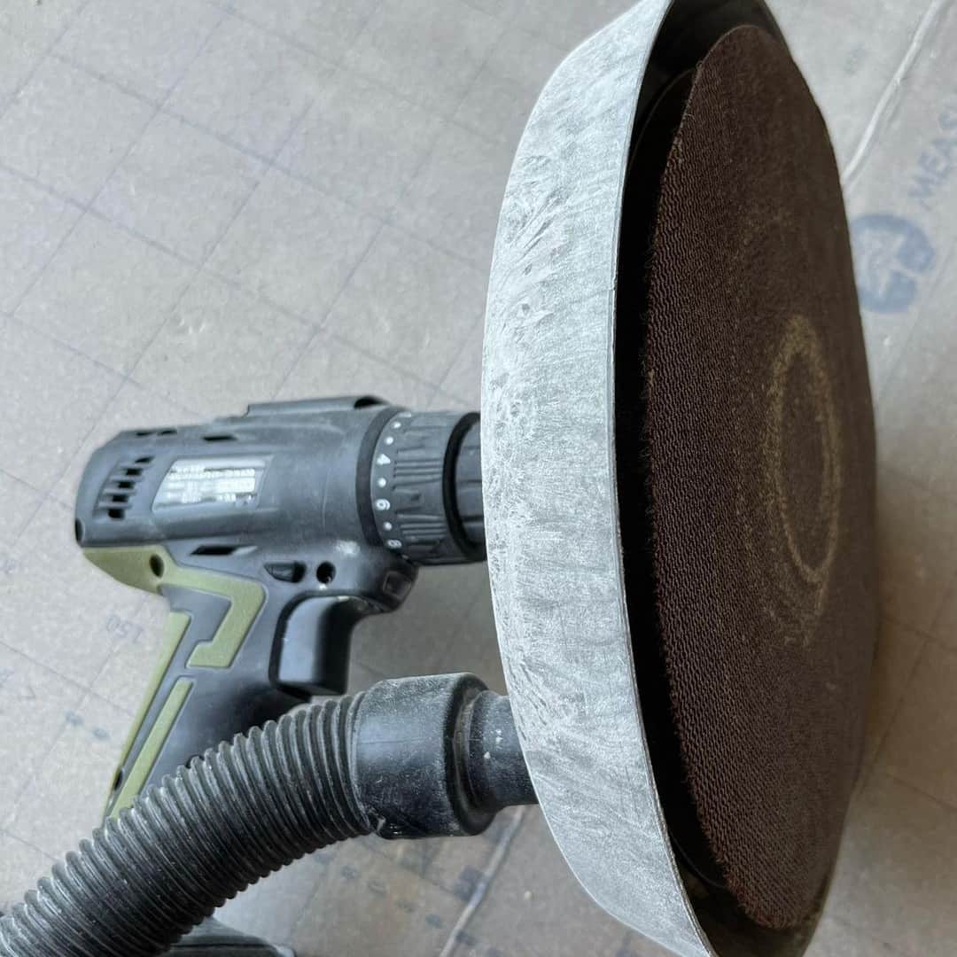 Abrasive nozzle on a homemade sander for drywall