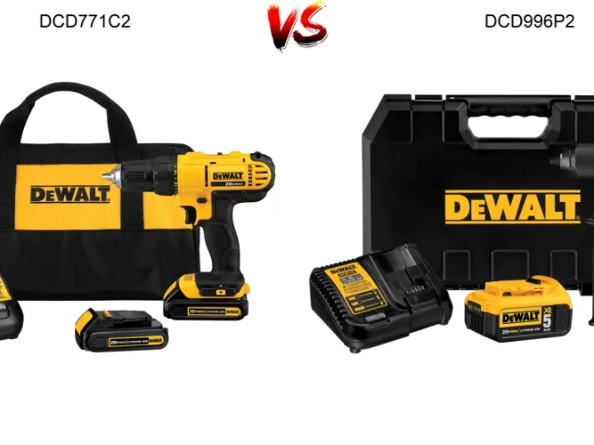 Dewalt Drills Showdown DCD771C2 vs DCD996P2 Which One to Choose