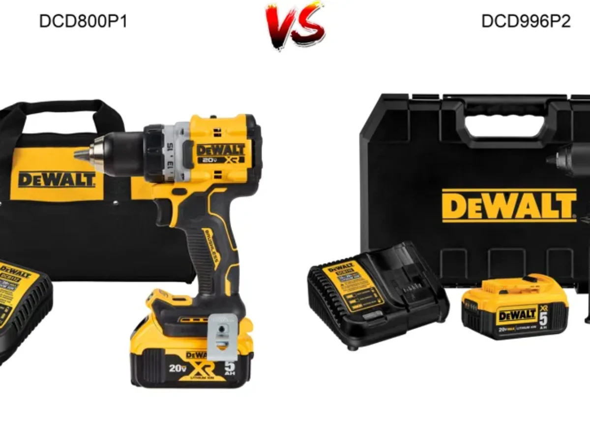 Dewalt Drills Showdown DCD800P1 vs DCD996P2 Which One is Right